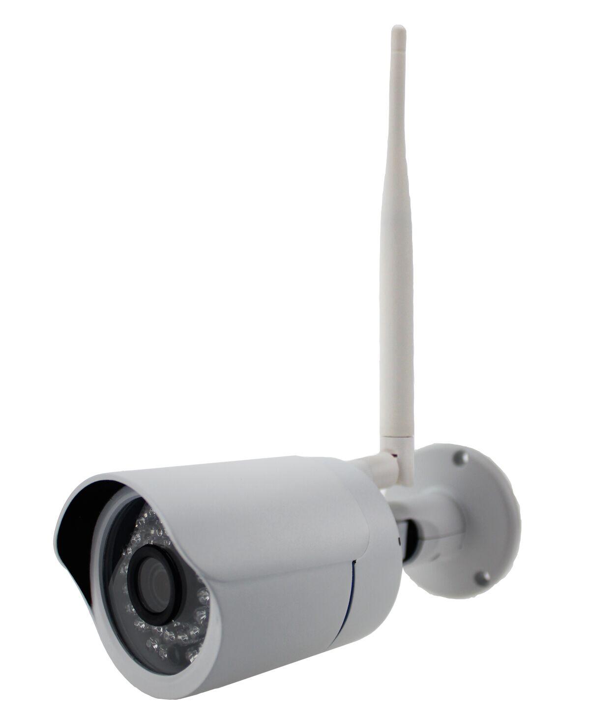 LOGSER AG - Bulletkamera(weiß) für 9Zoll HDD-Touch 720p-Funk Videoüberwachung,Nachtsicht