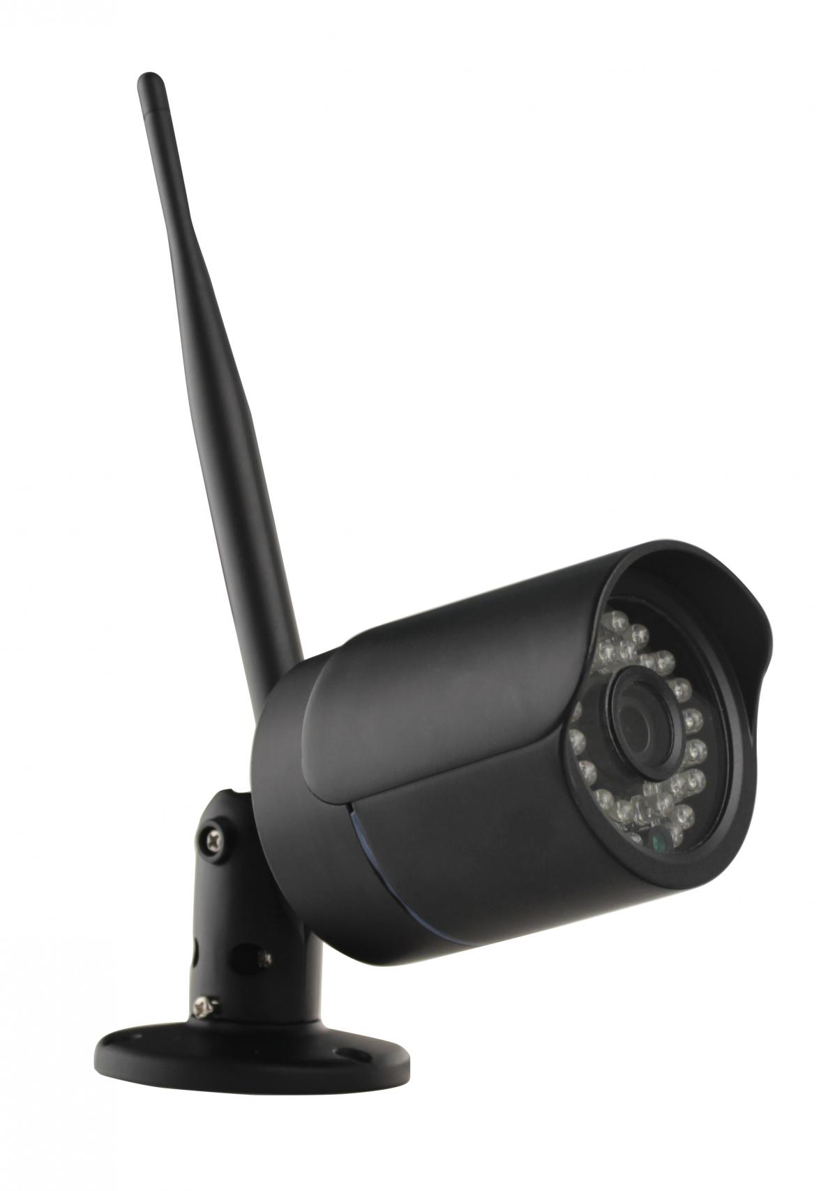 LOGSER AG - Bulletkamera (schwarz) für 9Zoll HDD-Touch 720p-Funk Videoüberwachung,Nachtsicht