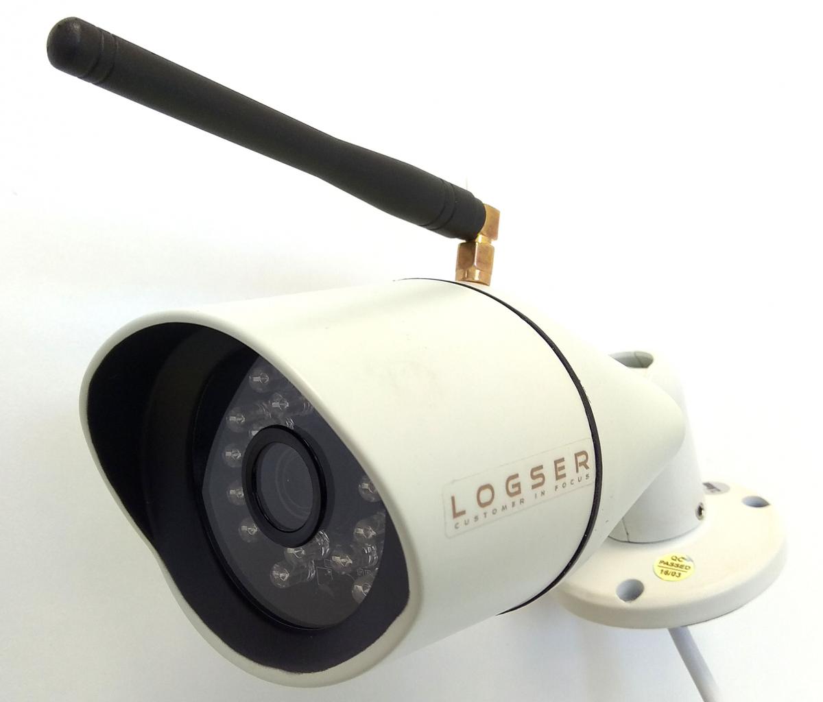 LOGSER AG - Funkkamera(3,6mm) Bullet ohne Audio für HD Funk Überwachungssets,Nachtsicht 