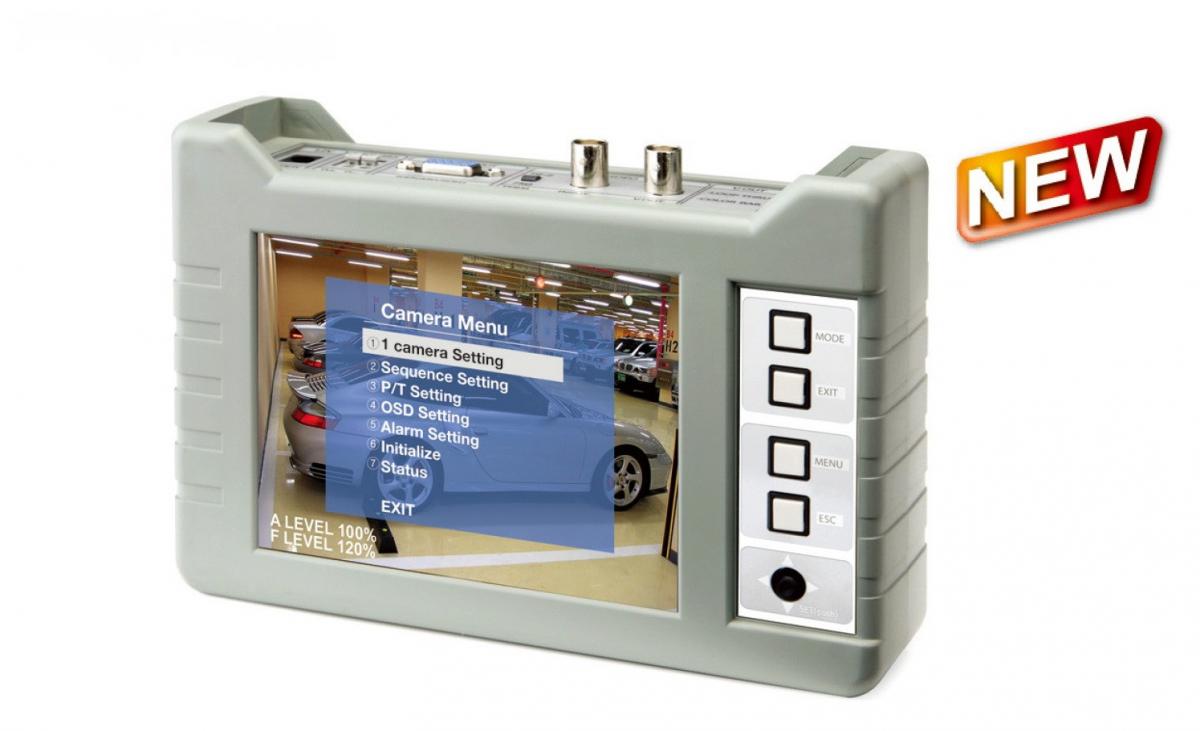 LOGSER AG - 5,6 Zoll CCTV-Messgerät, Kamera Videotestmonitor mit SD-Karten-Speicherung